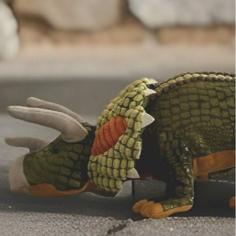 Large Adventure‎ Dinosaur Plush Triceratops 28” EUC